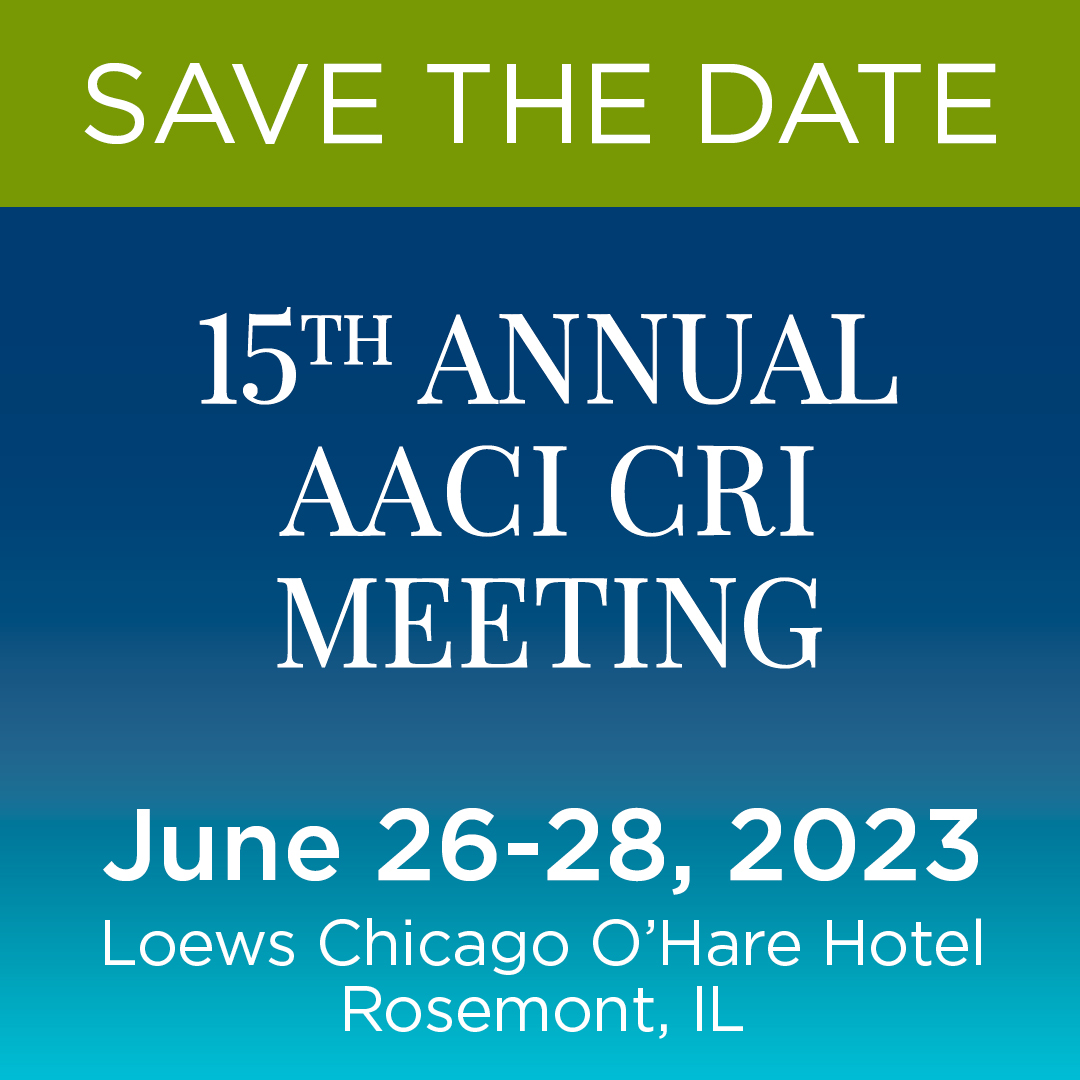 15th Annual AACI CRI Meeting, June 26-28, 2023