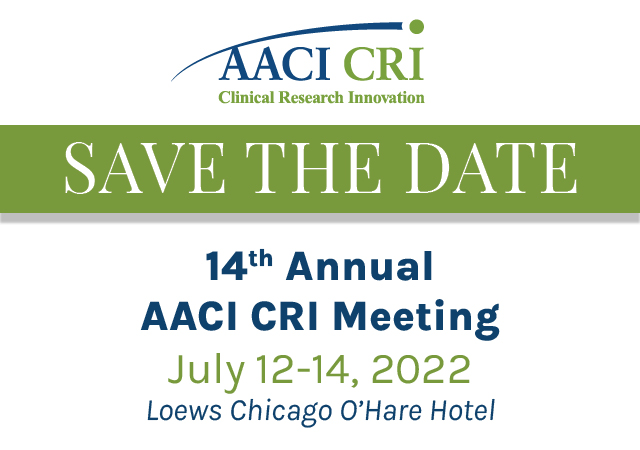 Save the Date: 14th Annual AACI CRI Meeting